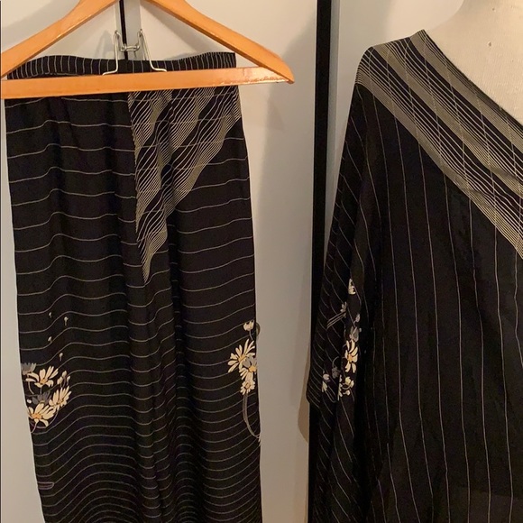 Serge & Réal vintage set: palazzo + top. - Picture 6 of 7